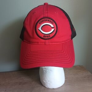 New Era 9twenty Cincinnati Reds Snapback Hat OS Mesh Patch MLB Genuine Merch